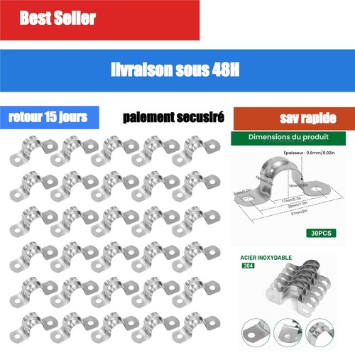 Colliers serrage u inox - en,