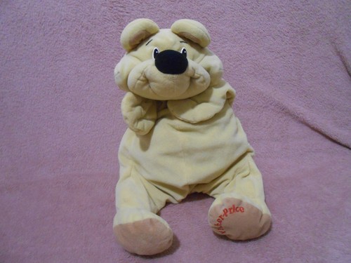 Doudou peluche ours jaune