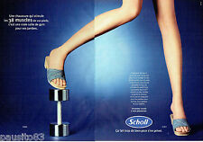 PUBLICITE ADVERTISING 016  2003   Scholl  sandales chaussures ( 2p)
