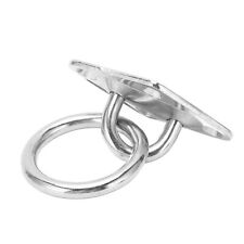  Pad Eye Plate M6x66x40mm Stainless Steel Wall Mount Ring Hook For Boat