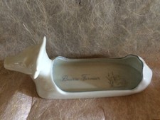 BEURRIER APILCO Beurre fermier en porcelaine blanche forme VACHE