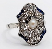 Bague marquise art déco