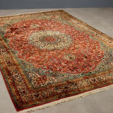 Tapis Ancien Asiatique Coton