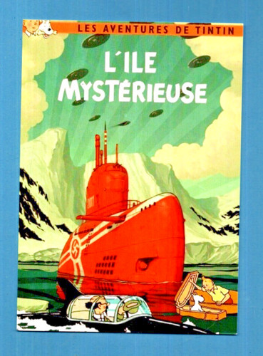 Tintin carte postale - tintin.,