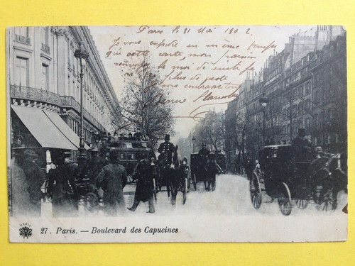 Cpa paris 1902 transport - cpa,