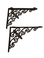 équerres en fonte / supports pour étagère (la paire)