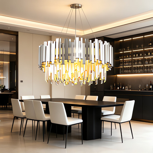 Lustre cristal hauteur - lustre,