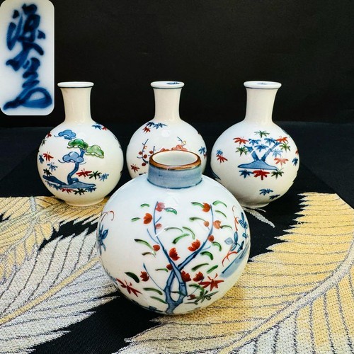 Arita ware genemon sake bottle - ware,