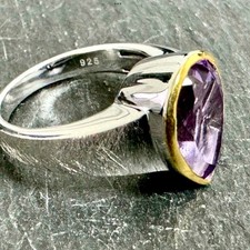 Grosse Bague en Argent Massif