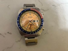 Seiko Automatic Watch 6139 6002 Vintage Chronograph Wristwatch Classic