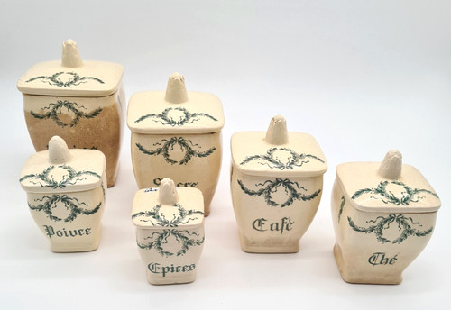 Anciens pots épices - pots,