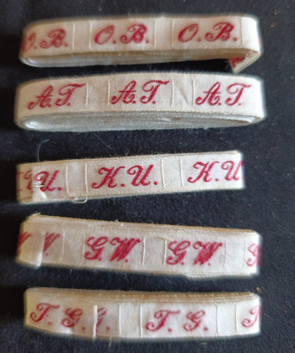 Lot ancien ruban initiale - lot,