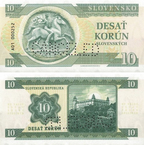 Slovaquie korun 2015 - 10,