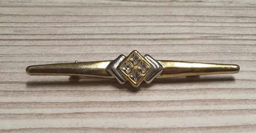 Broche ancienne fleurs pierres