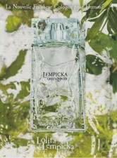 Publicité papier - advertising paper -  Cologne pour Homme Lolita Lempicka