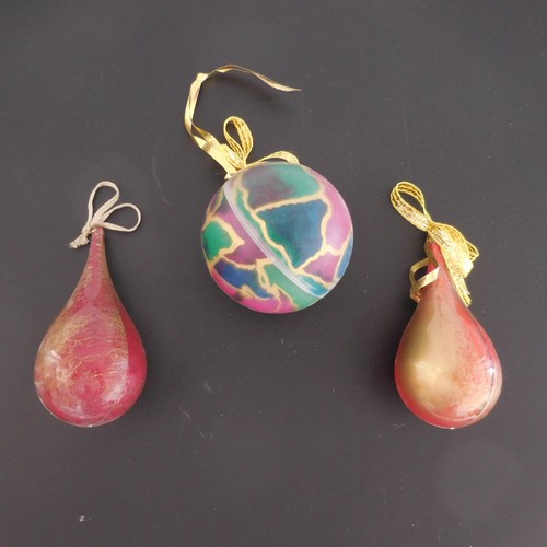 Boules ocre multicolore - 3, or