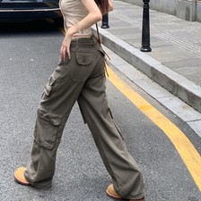 Femme Jambe Large Pantalon