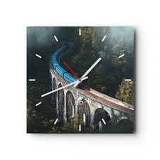 Horloge murale en verre