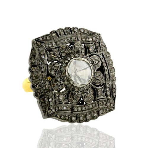 Bague ancienne style - , rose