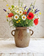 France 1930 - Ancien Pot en grès vernissé avec anses - Campagne française