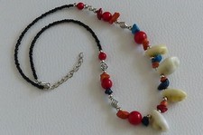 Collier Femme Indien Fantaisie Perles et Coquillages - Bijoux des Lys