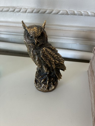 Ancien statue hibou en - statue, de