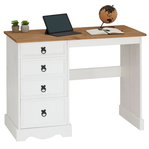 Bureau bois massif 105 cm - bureau,