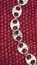 Bracelet, Gourmette En Vermeil, Poinçon Argent 925