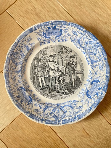 Assiette parlante faience - assiette,