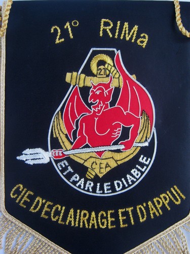 Fanion regiment - fanion, (cannetille)
