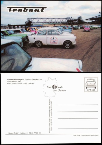 Postcard zwenkau trabant - postcard, /