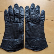 CHANEL Gloves Cocomark Leather