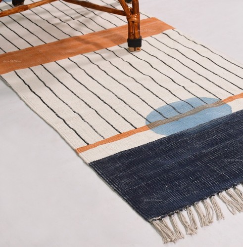 Tapis couloir rectangle - rectangle, coton