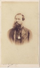 Longrois Photographe primitif à Angers Portrait studio cdv Vintage albumine 