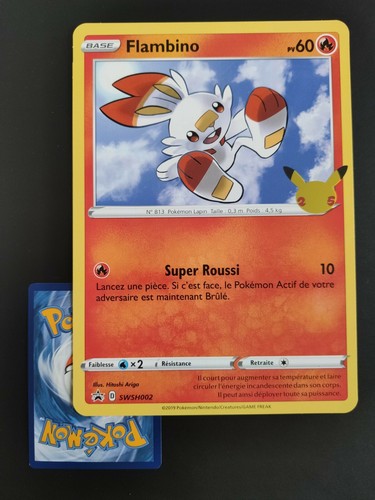 Carte pokémon flambino - carte,