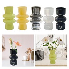 Vase à fleurs en verre, pot