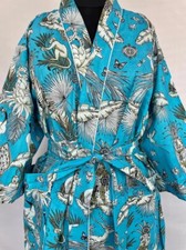 Indien Coton Turquoise Robe