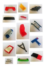 Playmobil camion réservoir 3141 siège pare-choc vert gyrophare échelle timon