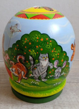 Manège MATRIOCHKA oeuf de paques russe en bois peint garni de 11 personnages