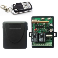 2 Canaux Commande de Porte Émetteur Radiocommande 433,92 MHZ 12-24V Incl. smg892