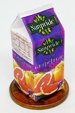 Maison de Poupées Pamplemousse Jus Grand Vide Fait Main Carton Miniature Tumdee