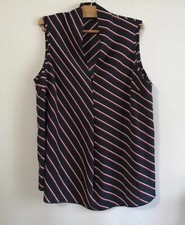 Tunique bleu marine polyester sans repassage T44 J Riu (2412074)