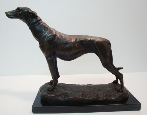 Statue sculpture chien levrier - statue,