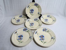 6 assiettes plates faïencerie