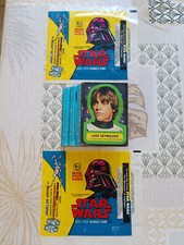 Star Wars cartes Topps 1977 set complet et 2 emballages, vintage, Kenner 