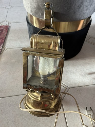 Lampe vintage sncf french - vintage,