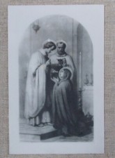 ANCIENNE PLAQUE TABLEAU EN OPALINE CHRIST MARIE