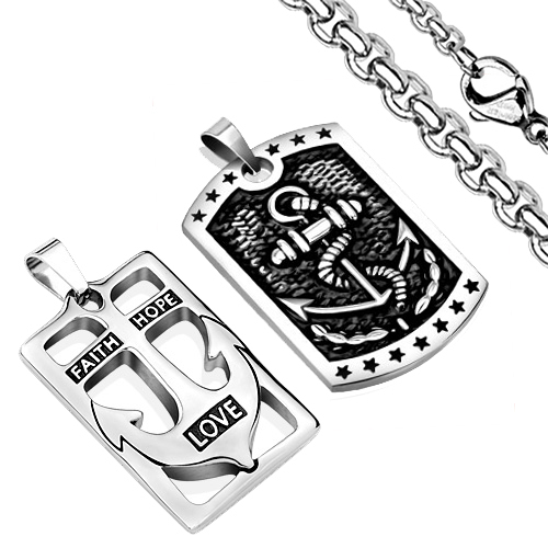Pendentif acier inox - pendentif,