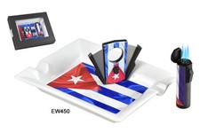 Set Drapeau Cubain Cendrier