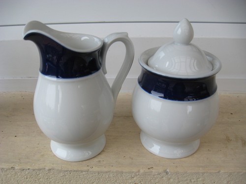 Sucrier cremier porcelaine - sucrier,